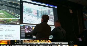 Wi-Fi credentials at the Super Bowl security command center