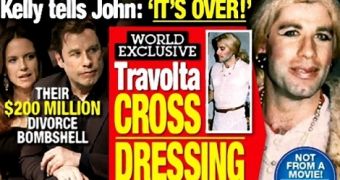 Tab Runs Shocking Photos of John Travolta in Drag