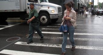 Texting or talking on the phone while crossing the street can be dangerous