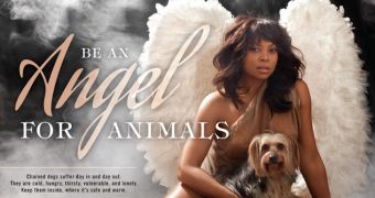 Taraji P. Henson Looks Dazzling in New PETA Ad