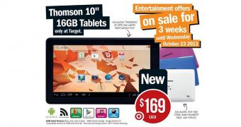 Target announces promotion for Thomson 10-inch tablet