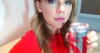 Taylor Swift Introduces the Love of Her Life, Diet Coke – Video