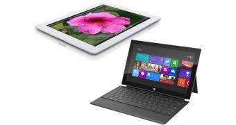 The Surface was clearly designed to compete with the iPad, the report reads