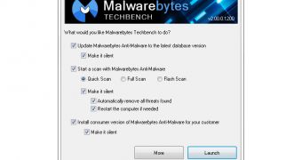 Portable anti-malware kit, scans and removes malware