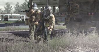 Screenshot from the Call of Duty 4 game