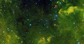 One of the first images collected by NEOWISE