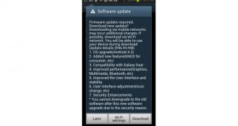 Samsung Galaxy Note II update changelog