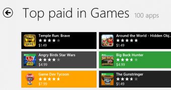 Temple Run: Brave is the number one paid game in the Store