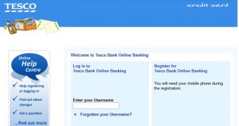 This is what the legitimate Tesco Bank login page looks like
