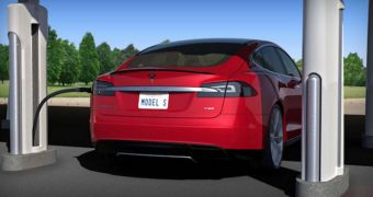 Tesla's Superchargers only power Model S for the time being