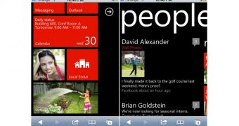 Windows Phone 7 HTML5 demo - iPhone screenshots