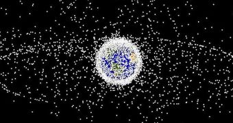 NASA has released this image to show just how many debris is orbiting Earth - only five percent of the dots are operational satellites