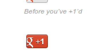 The new Google +1 button