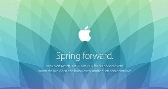 Apple's Spring Forward live event page