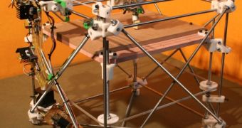 One of the 7 functional RepRap prototypes