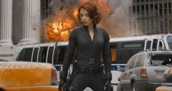 Scarlett Johansson as Black Widow in Joss Whedon’s “The Avengers”