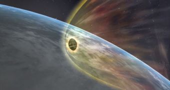 Artist's impression of Hayabusa returning to Earth after seven years in space