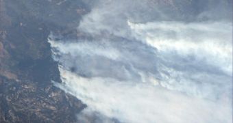 The California Rim Fire from the ISS