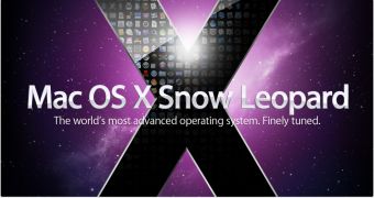 Snow Leopard banner (promo material preceding the official launch of the operating system)