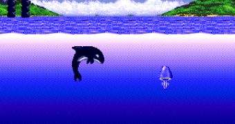 Ecco Jr. gameplay screenshot (the Orca)