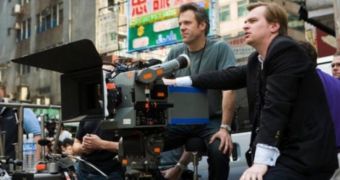 Oscar-winning director of cinematography Wally Pfister with director Chris Nolan