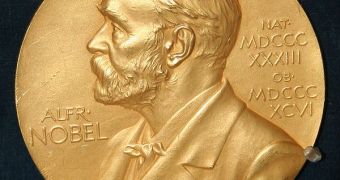 An Alfred Nobel medal