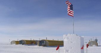 The WAIS Divide project camp, in Antarctica