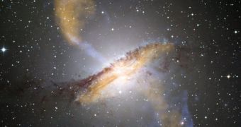 The emissions in Centaurus A are not strictly-speaking blazars, because they do not align with Earth
