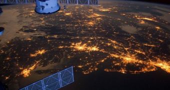 This is the US East Coast, as seen from the ISS on February 6, 2012