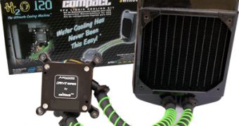 Swiftech's H20-120 Compact liquid cooling kit