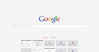 Google Chrome's experimental new tab page
