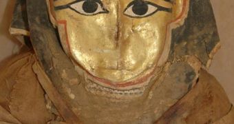 The female mummy with gilded mask