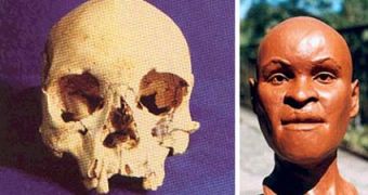 Luzia's skull and the reconstituted face