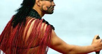 Traditional Maori warrior tattoo