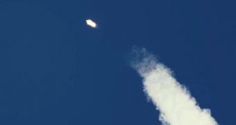 Falcon 9 v1.1 during its first flight