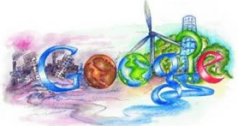 The Future Is Drawn on Google UK's Homepage