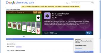 An app preview in the Chrome Web Store