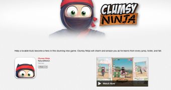 Clumsy Ninja on the App Store (notice the gameplay trailer box on the right-hand side)