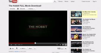 Fake Youtube page offers The Hobbit
