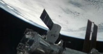 The Dragon berthed with the ISS
