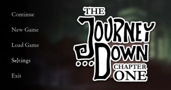 The Journey Down: Chapter One main title screen