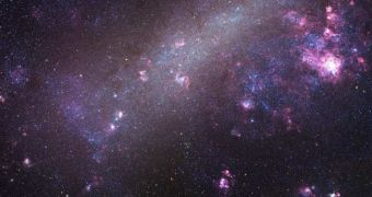 The Large Magellanic Cloud, one of the Milky Way's nearest galactic neighbors.
