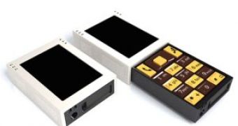 The keypad can be opened just like a match box