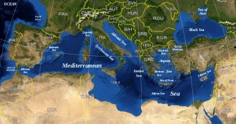 The modern outline of the Mediterranean Sea