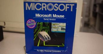 The original and the modern Microsoft mouse