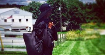 Mysterious woman in black seen walking across the US was on a spiritual journey