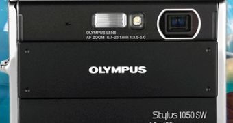 The new Olympus Stylus 1050 SW - front view