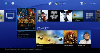 Much of the PS4 UI is based on WebGL
