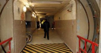 A Cold War bunker such as this one in Germany will be used for a large doomsday party