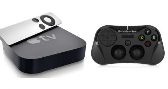 Apple TV and SteelSeries Stratus Wireless Gaming Controller